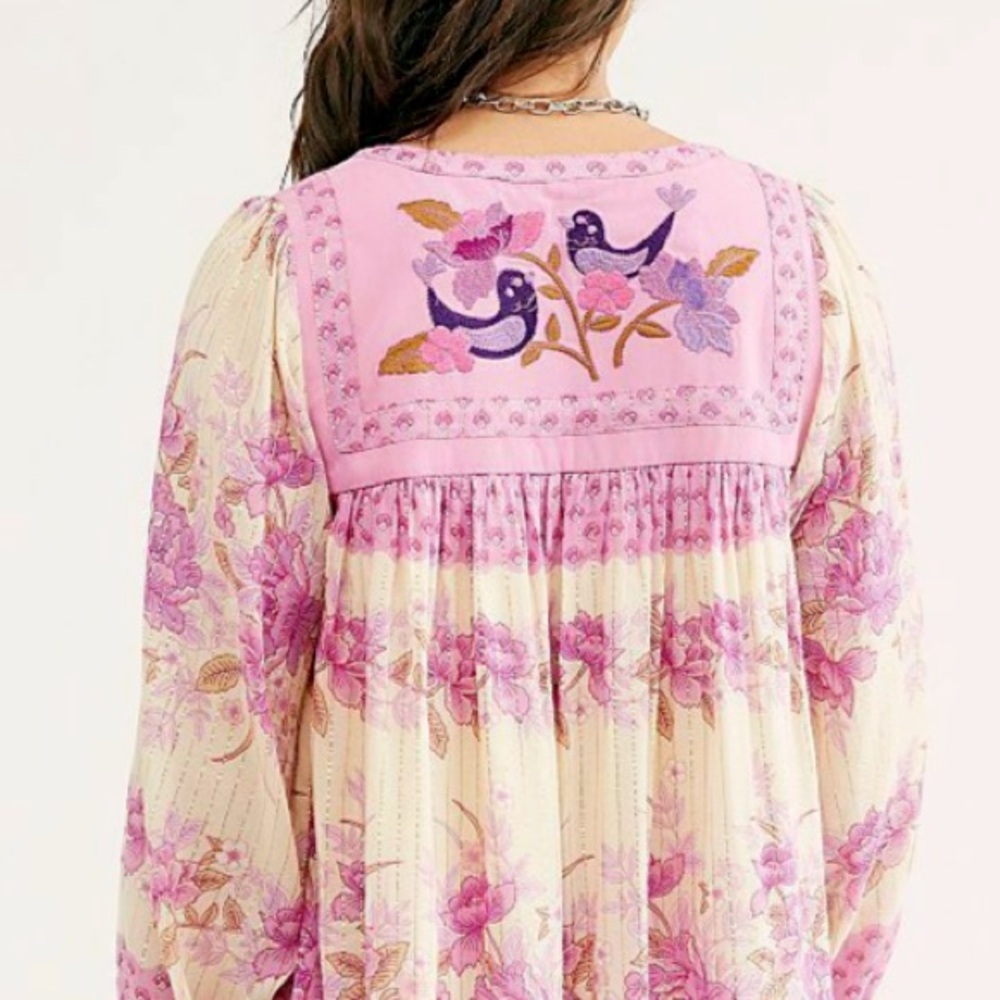 FREE PEOPLE SPELL & THE GYPSY COLLECTIVE Coco Lei Embroidered Dress Size XS VGUC - Picture 3 of 8